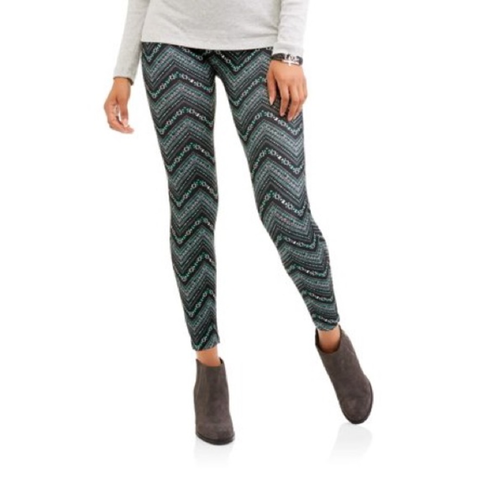 Mint Chevron Leggings